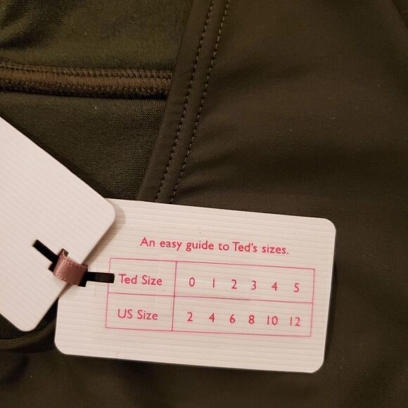 Ted Baker Pikaa Halter Swimsuit Khaki (Olive)- NEW - Picture 15 of 15